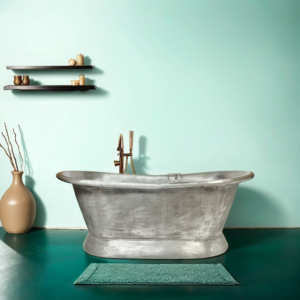 Silver Antique copper bathtub