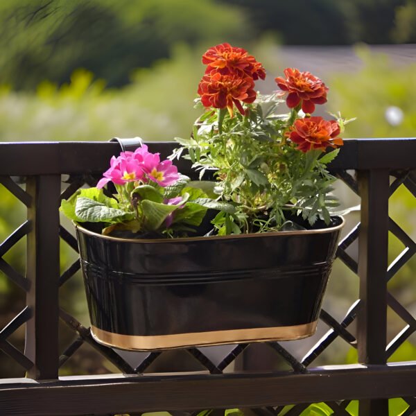 hanging balcony planters for railing